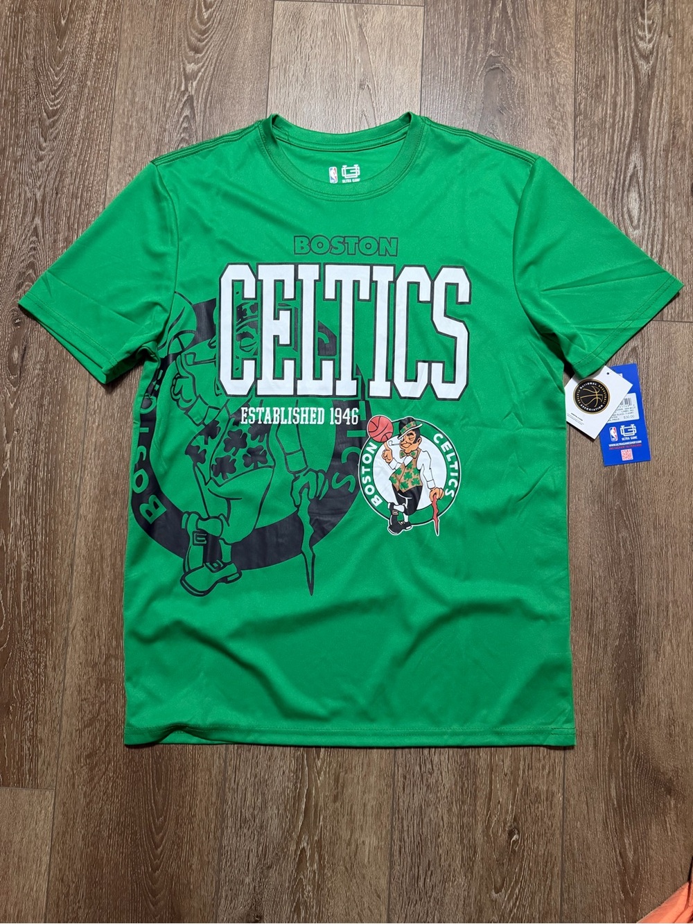 NBA Boston Celtics Jayson Tatum Green Logo Dy Fit Tee